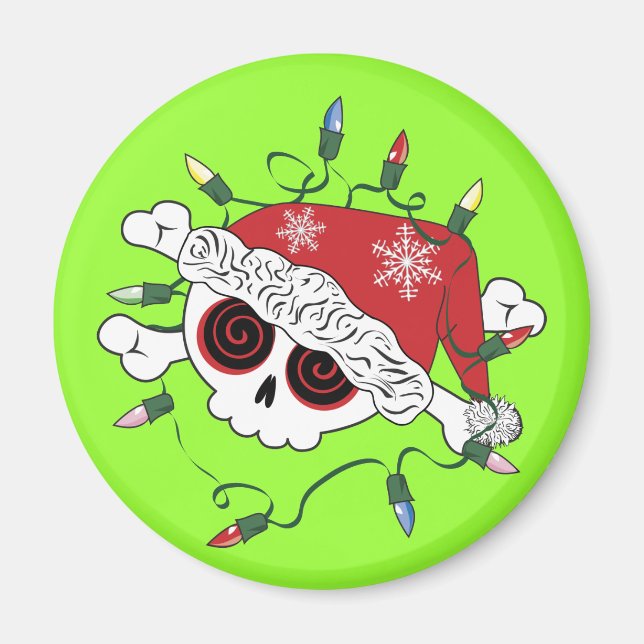 Santa Skull Magnet (Framsidan)