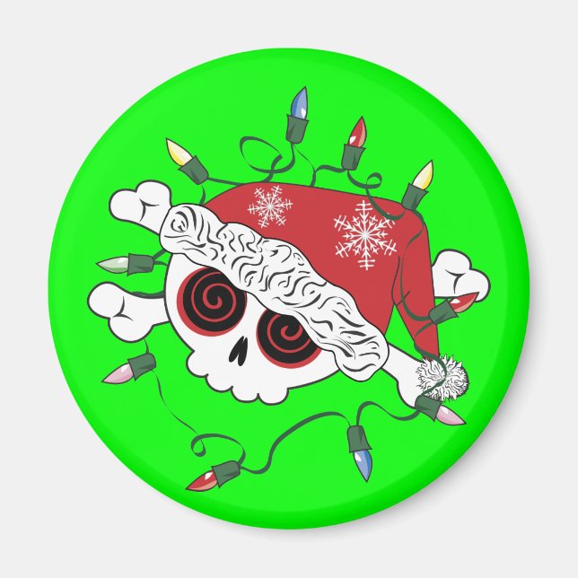 Santa Skull Magnet (Framsidan)