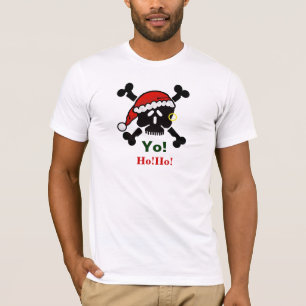 Santa Skull och Kor Bones jul T-shirt