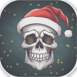 Santa Skull Sticker Klistermärken