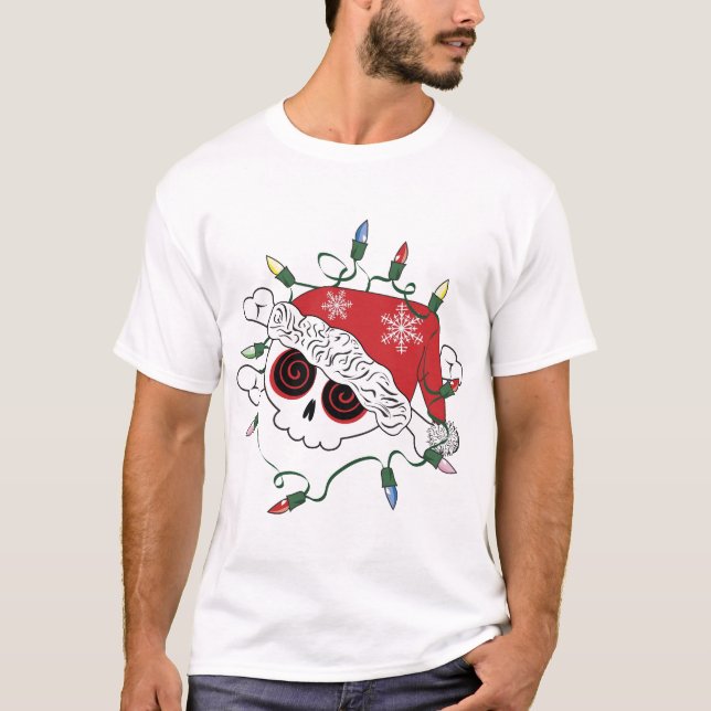 Santa Skull T Shirt (Framsida)
