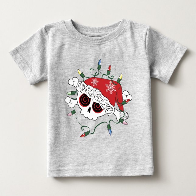 Santa Skull Tee Shirt (Framsida)