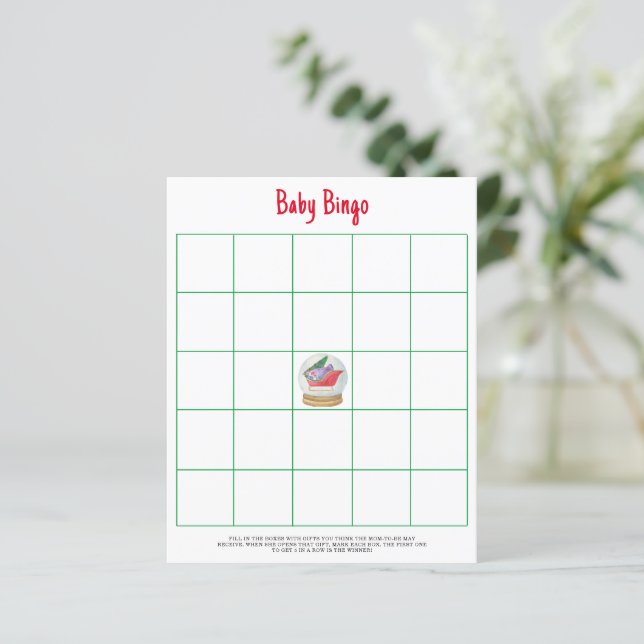 Santa släde Baby Bingo spel (Stående Fram)