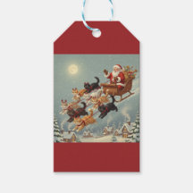 Santa släde med flygande katter presentkort