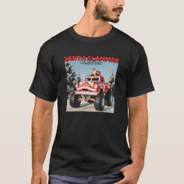 Santa Slammer Monster Lastbil T Shirt