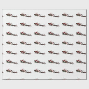 Santa Sled utslaktad av Hippopotamus Presentpapper