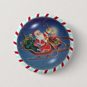 SANTA, SLEIGH- & CANDY CANEKRAN KNAPP