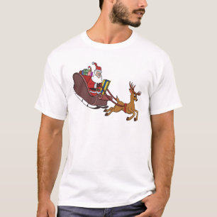 Santa Sleigh Dash och Reindeer Run T Shirt