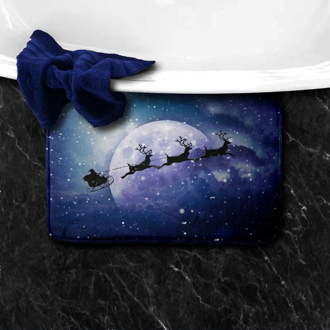 Santa Sleigh | Fantasy Galaxy God Jul Natten Himla Badrumsmatta (Skapare uppladdad)