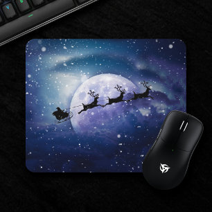 Santa Sleigh Fantasy Galaxy God Jul Natten Himla Musmatta