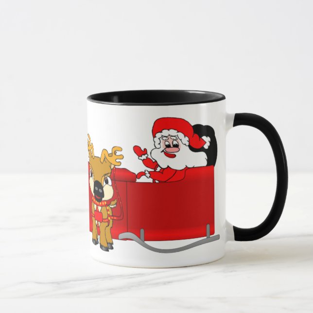 Santa Sleigh Mugg (Höger)