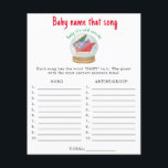 Santa sleigh - Namn den där sång-babyduschspelet<br><div class="desc">Baby Shower-inbjudan med ett vackert vattenfärgssläde med gåvor i ett glas boll. Vinterbabyskor. Julgran,  väska med gåvor från Jultomten. Tema för julbabyduschen. Matchande objekt är tillgängliga.</div>