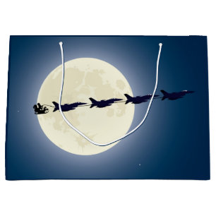 Santa, Sleigh och F-16 Jet Militär jul