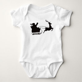 Santa Sleigh och Reindeer T Shirt