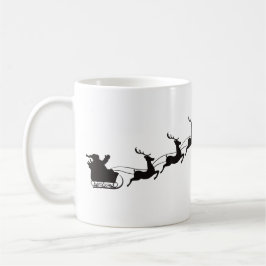 Santa Sleigh och renar Kaffemugg