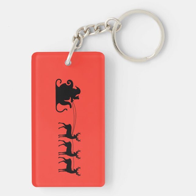 Santa sleigh reindeer (Baksidan)