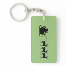 Santa sleigh reindeer