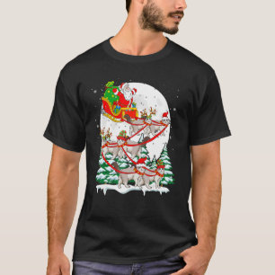 Santa Sleigh Reindeer Ragdoll Cats Julafton Cat Ow T Shirt
