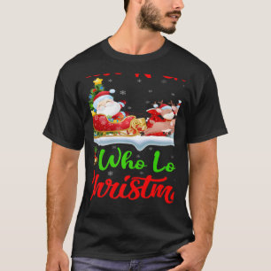 Santa Sleigh Ride Reindeer Bara en flicka som Kärl T Shirt