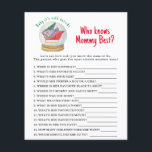 Santa sleigh - Vem vet mamma bäst<br><div class="desc">Baby Shower-inbjudan med ett vackert vattenfärgssläde med gåvor i ett glas boll. Vinterbabyskor. Julgran,  väska med gåvor från Jultomten. Tema för julbabyduschen. Matchande objekt är tillgängliga.</div>