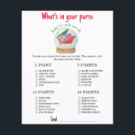 Santa sleigh - Whats in your purse baby dusch<br><div class="desc">Baby Shower-inbjudan med ett vackert vattenfärgssläde med gåvor i ett glas boll. Vinterbabyskor. Julgran,  väska med gåvor från Jultomten. Tema för julbabyduschen. Matchande objekt är tillgängliga.</div>