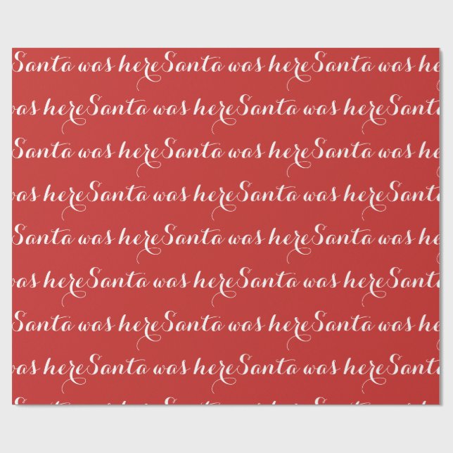 Santa slogg in här papper presentpapper (Platt)