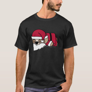 Santa Sloth i Julafton Kväll T Shirt