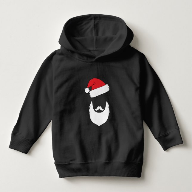 Santa Småbarn jul Hoodie Tee Shirt (Framsida)