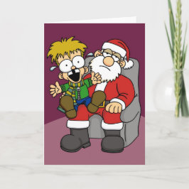 Santa smärtar helgkort