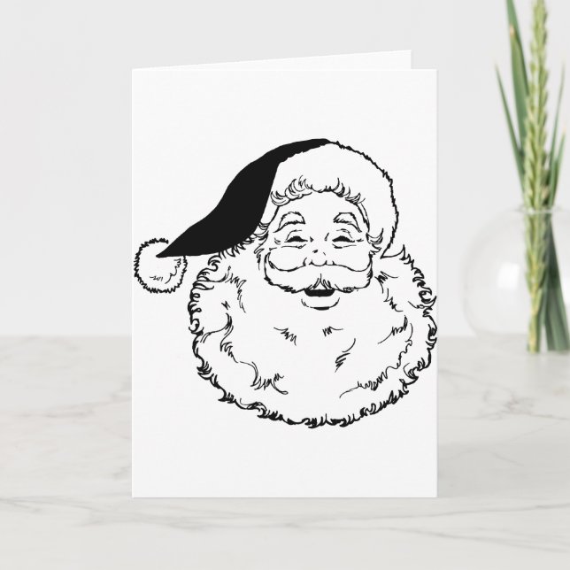 Santa Smiling Helgkort (Framsida)