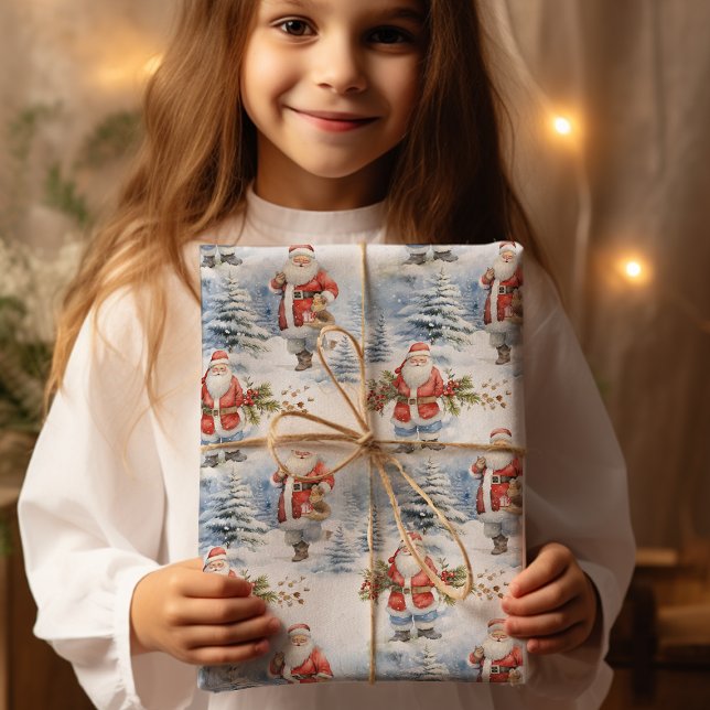 Santa Snö Presentpapper (Skapare uppladdad)
