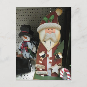 Santa & Snögubbe Helg Vykort