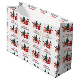 Santa Snögubbe och renar Festive God jul