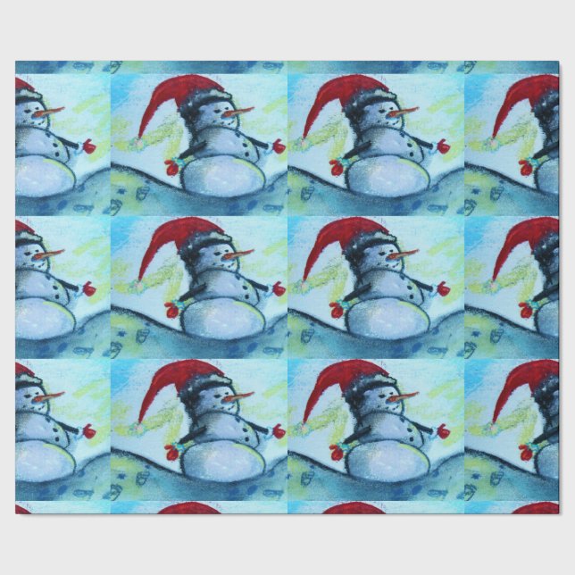 Santa snögubbe presentpapper (Seam)