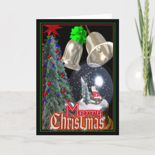 Santa snöjordklot vid Valxart Helgkort