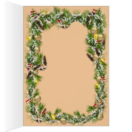 Santa & Snömannen Vinter Scen – Festive Jul Hälsningskort