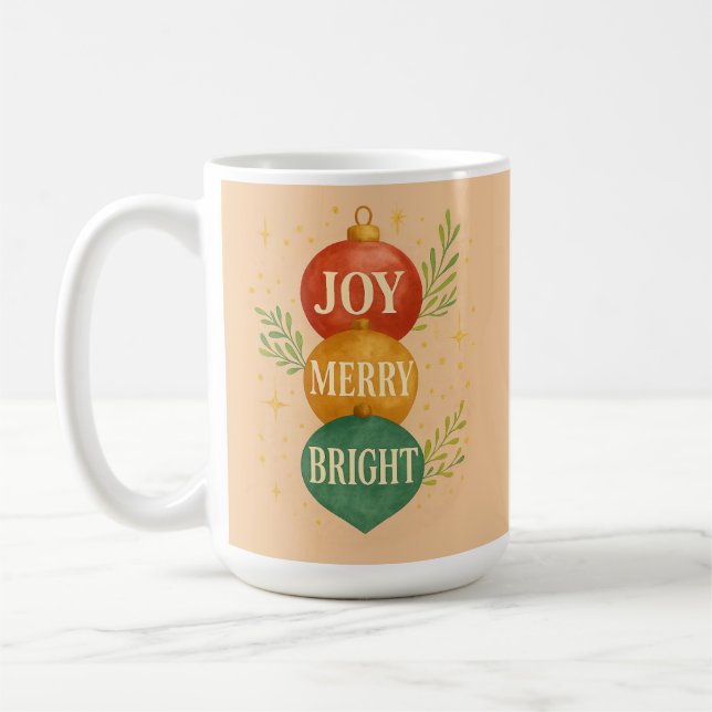 Santa & Snömannen Vinter Scen – Festive Jul  Kaffemugg (Vänster)
