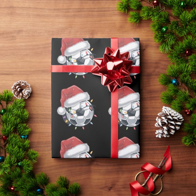 Santa Soccer Ball Sports-julspelaren Presentpapper (Julgåva)