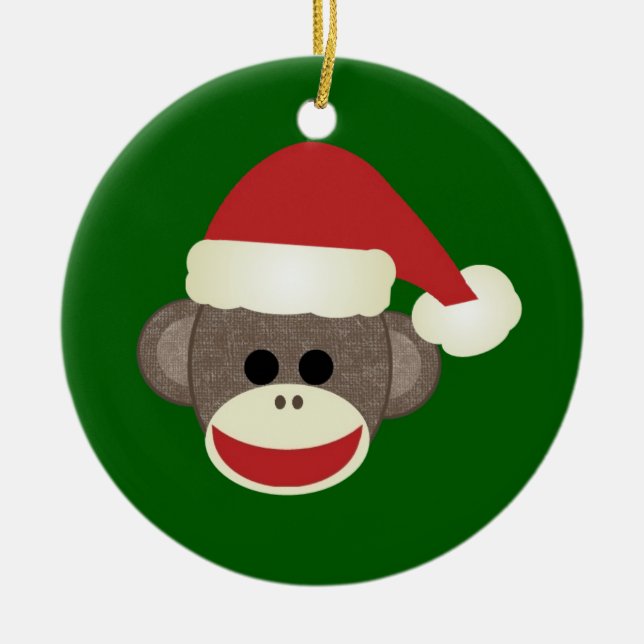 Santa Sock monkey Ornament (Framsidan)
