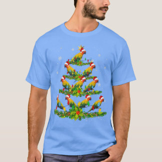Santa Sol Conure Birds Julgran Ljus Santa T Shirt