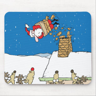 Santa som av faller tak musmatta