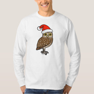 Santa som gräver ugglan tee shirt