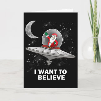Santa som jag önskar att tro helgkort