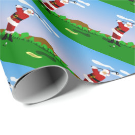 Santa som leker Golf Presentpapper