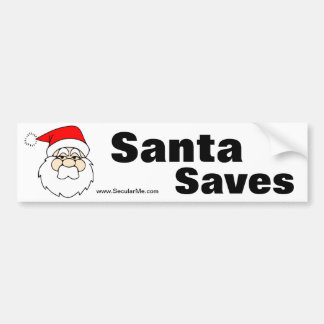 Santa sparar rikligt bildekal