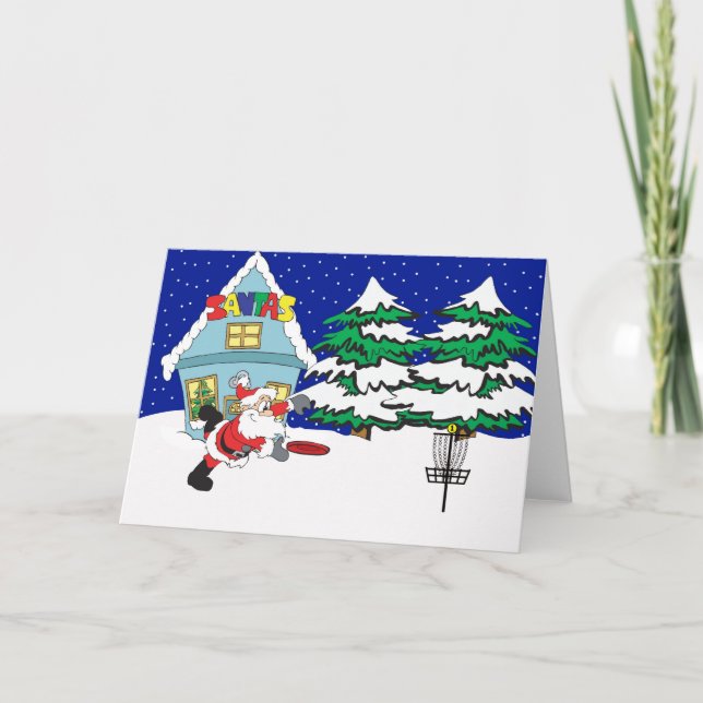 Santa Spelande Disk Golf Helgkort (Framsida)