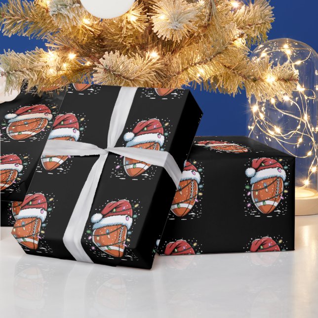 Santa Sport Jul Amerikansk Fotbollsspelare  Presentpapper (Helgdagar)