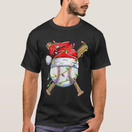Santa Sports Design För manar Boys Jul Basebal T Shirt