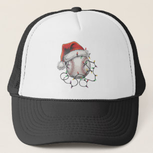 Santa Sports jul Baseball Player Keps