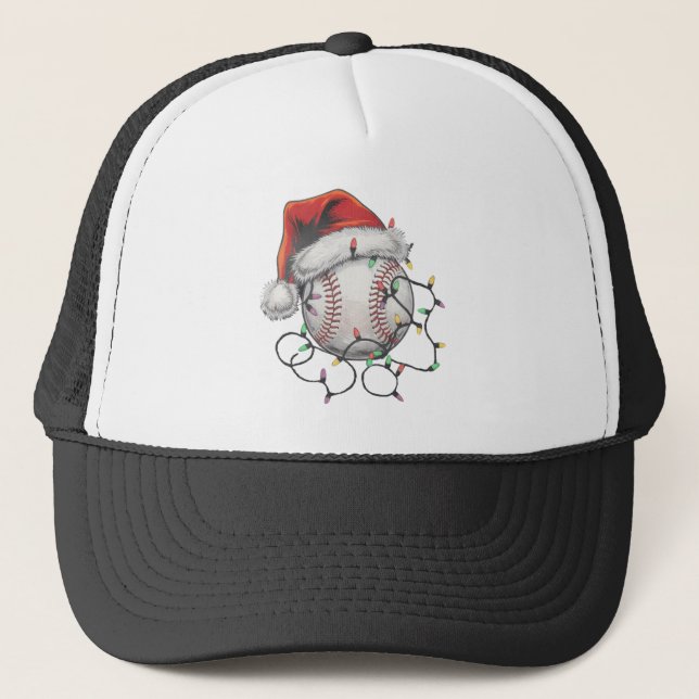 Santa Sports jul Baseball Player Keps (Framsida)
